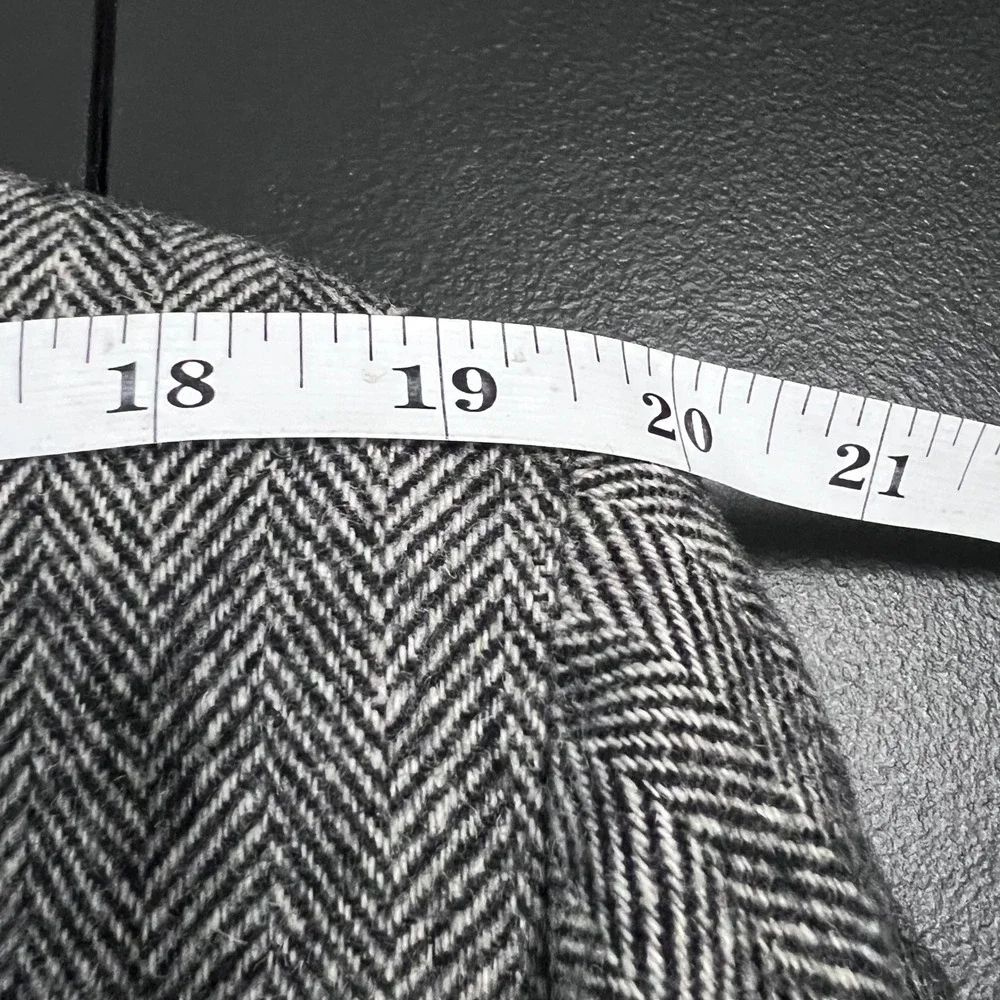 Vintage Barrister Collection Blazer Mens 44R Herringbone 100% Camel Hair Tweed